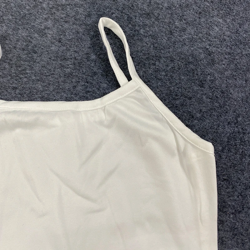 الكورية الصيف الشارع سترة دون أكمام عادية الطازجة حمالة الدبابات المرأة Harajuku بلون بلوزة قصيرة Y2k الملابس الرجعية #5