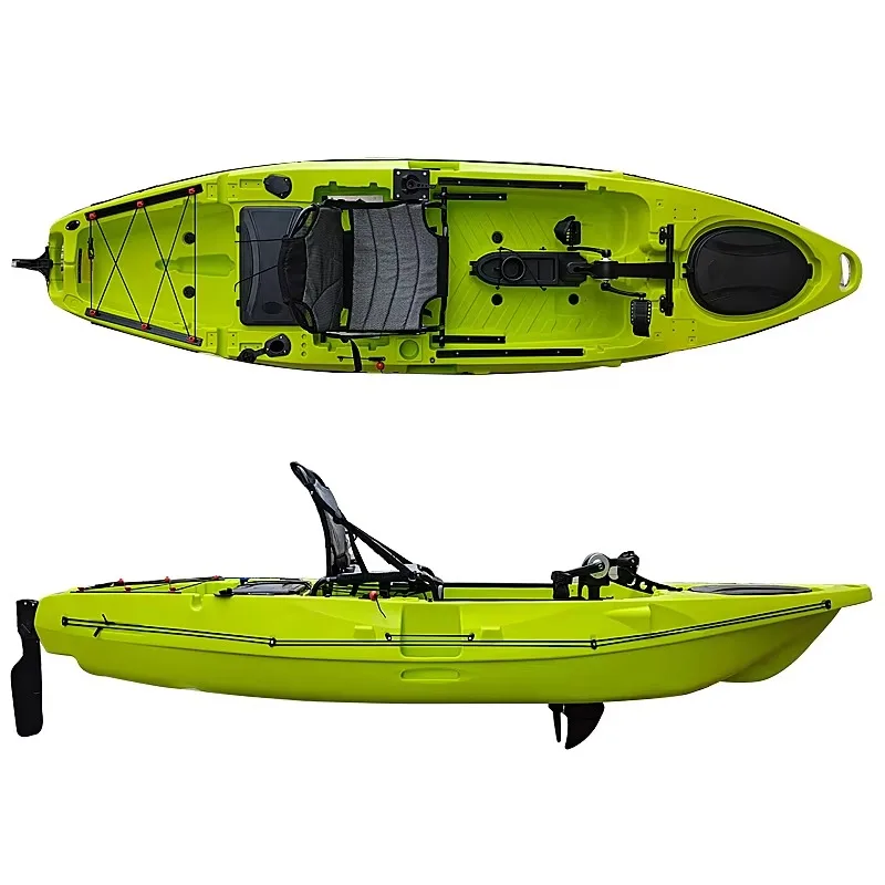 3.3m 11ft Hands Free Fin Propeller Pedal Drive Ocean Fishing Kayak with Fish Finder Factory Direct