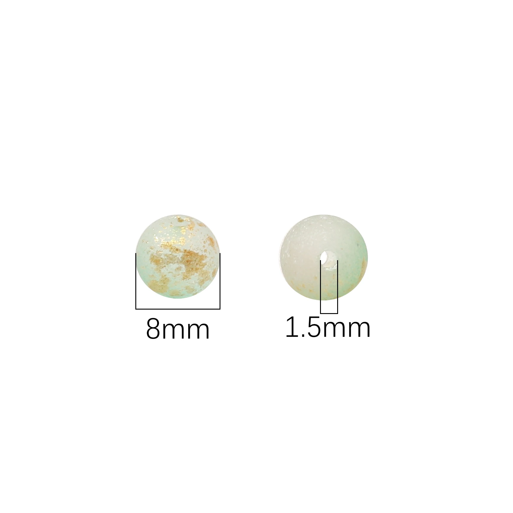 

8mm Glass Beads 20pcs/lot Gradient Colorful Bead Loose Beads For Jewelry Making DIY Bracelet Necklace Accessories