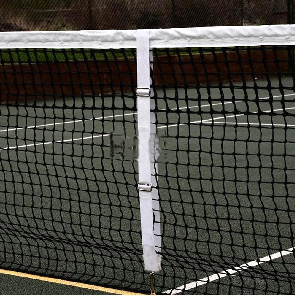 Tennis Net Center Strap Court Equipment Easy to Install Adjustable Net Webbing White For Tennis Nets