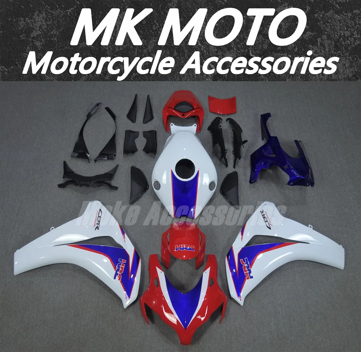 

Moke moto Motorcycle Fairings Kit Fit For Cbr1000rr 2008 2009 2010 2011 Bodywork Set Injection New White Blue Red