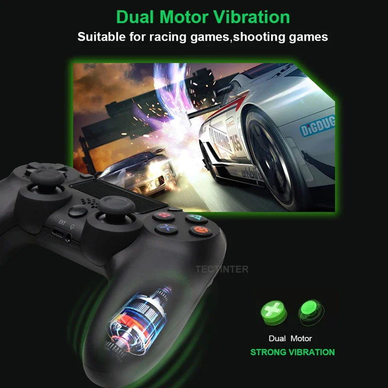 Controller wireless compatibile Bluetooth per console SONY Playstation PS4 Gamepad Controle Joystick per PC/Android/PS3/Steam