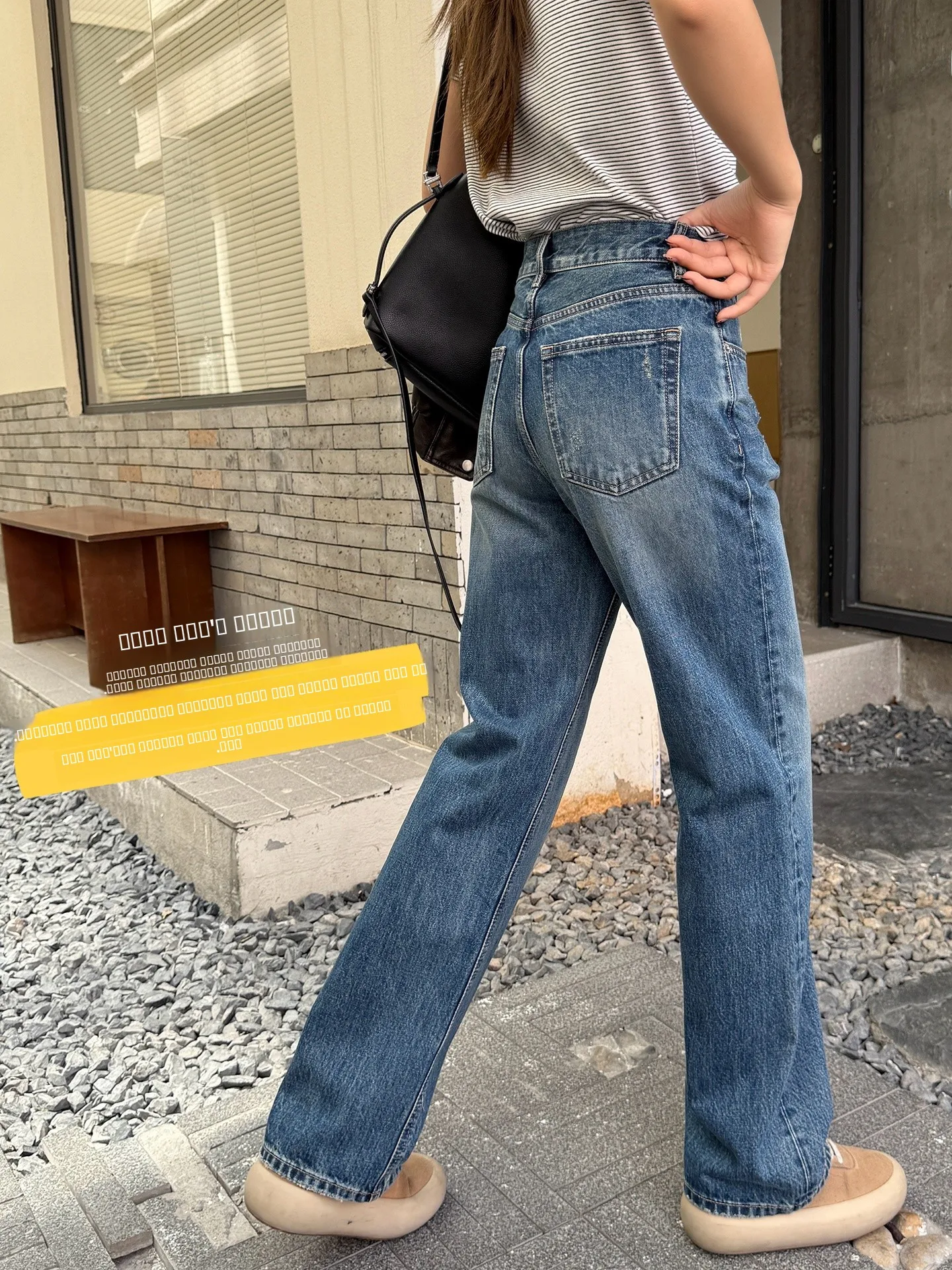 

Ретро-джинсы синего цвета, облегающие, женские, свободные, прямого кроя, с высокой талией, из хлопка, эластичные, мягкие, дышащие, осенние новинки