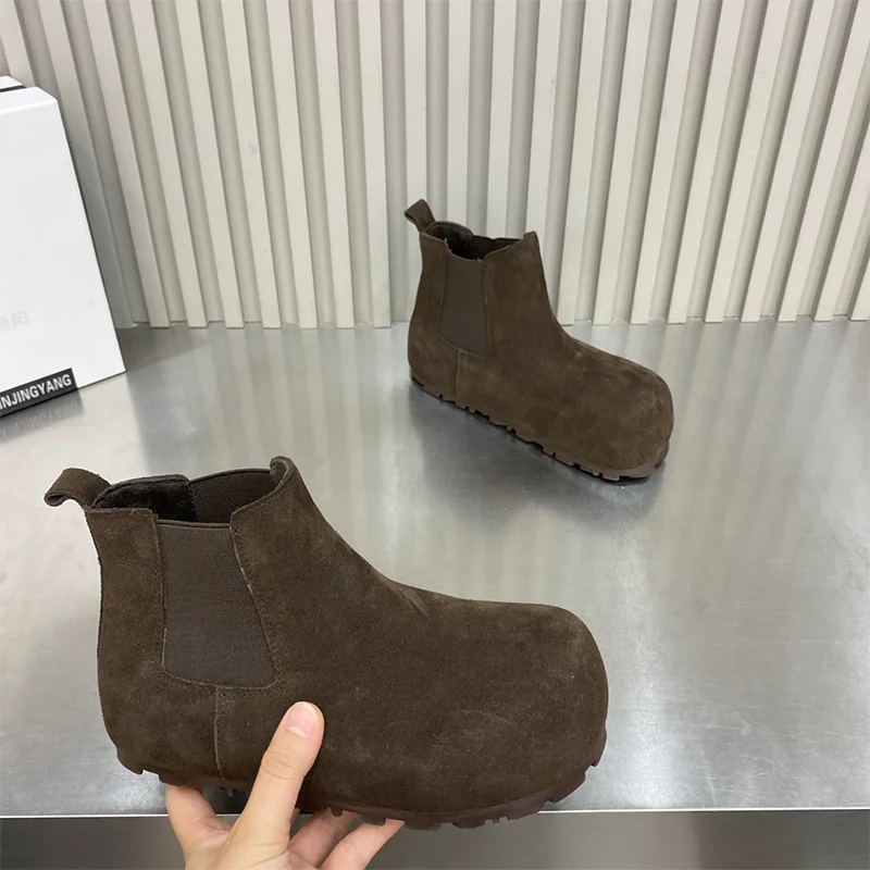 レディースアンクルブーツ-フラットシューズ-ファッション-スエード-スポーツシューズ-2025-ウォーキング-新作-快適-スノーブーツ-ブランド-ドレス-ショート-ウィンターブーツ-女性用