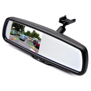 Car rearview mirror monitor with special support, TFT LCD, VW, Audi, Ford, Toyota, Nissan, Mazda, Hyundai, Kia, Honda, 4.3 8 Main Sales Ford Panel Display - №2