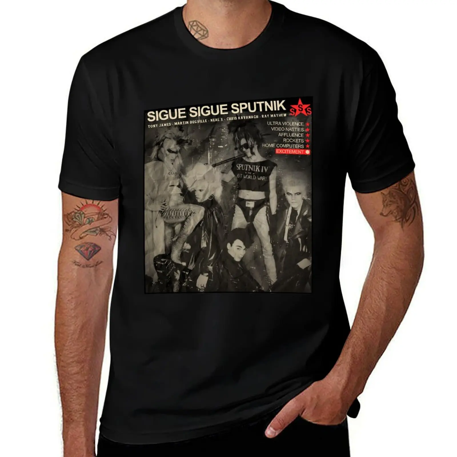 Sigue Sigue Sputnik T-Shirt Minimal Art Print T-Shirt