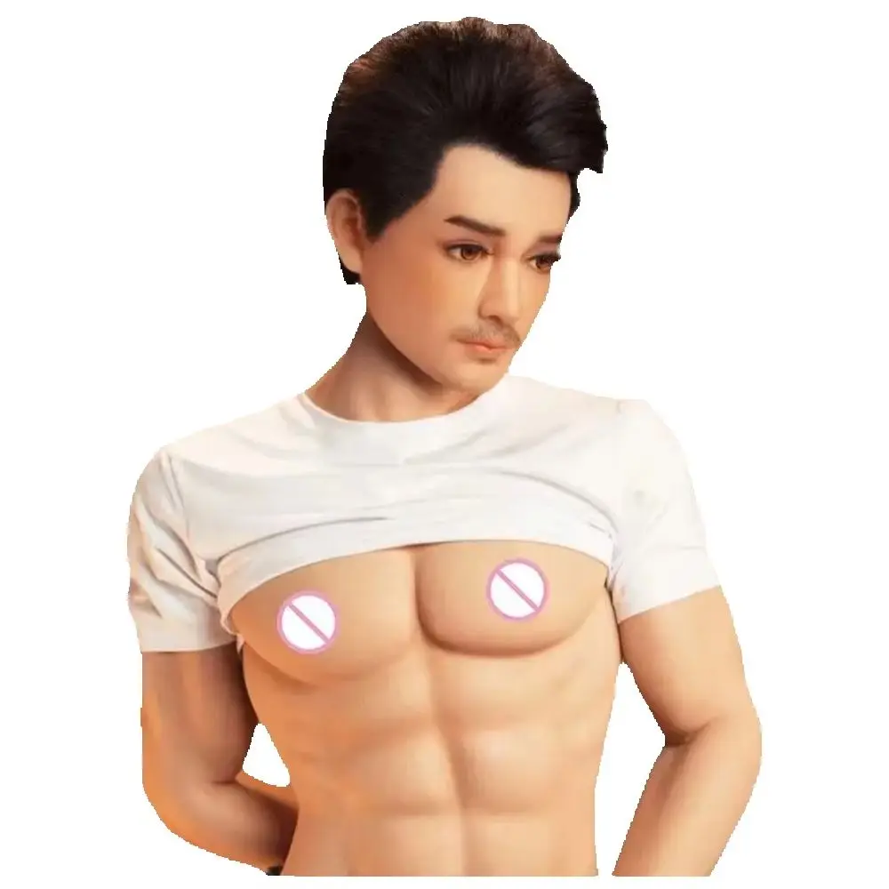 Men's sex doll TPE body silicone head big ass breasts male masturbation full body sex doll real life vagina anal sex toy