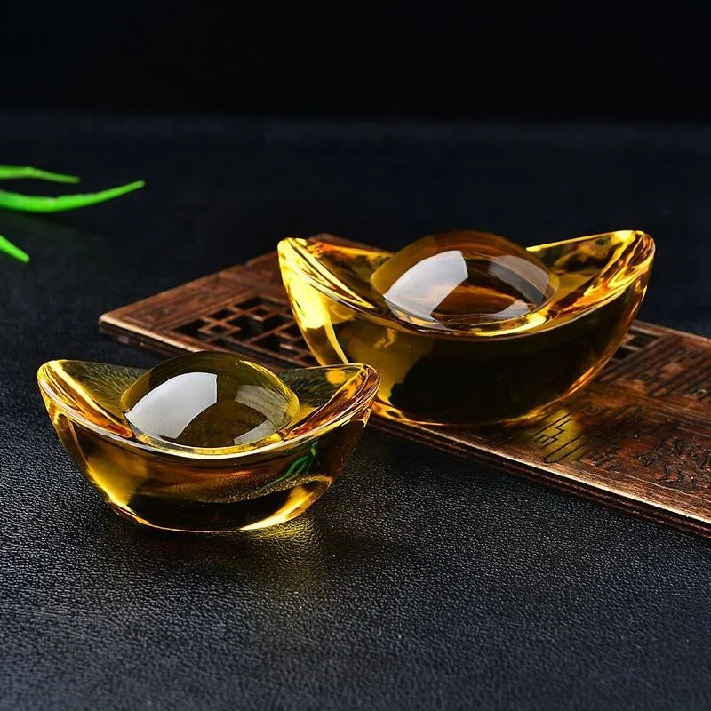 Cornucopia Citrine Cornucopia Gold Ingot Home Decorative Ornament Handicrafts Wealth Basin Office Citrine Creative Treasure Bowl