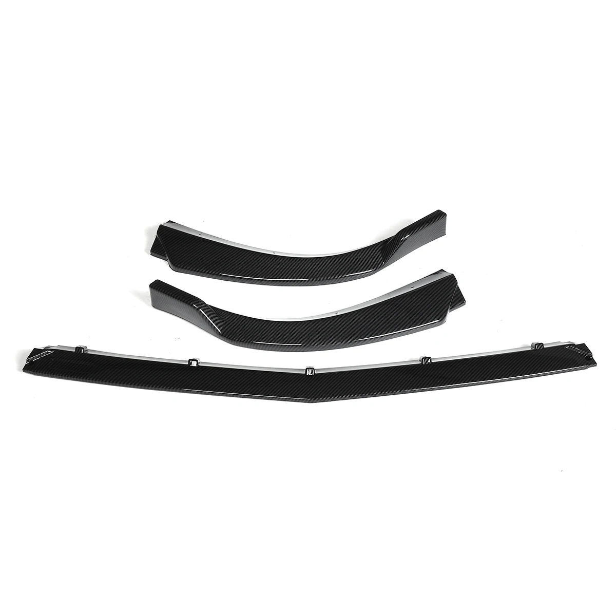 3PCS Front Bumper Splitter Lip Spoiler For Mercedes Benz C CLASS W204 C180 C200 C220 C250 C300 2011-2014 Car Accessories