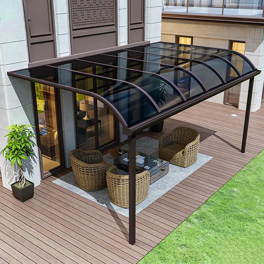 

Heavy Duty Best Selling Fixed Windproof Gazebo Waterproof Aluminum Alloy Frame Outdoor Patio Balcony Sun Canopy Shelter