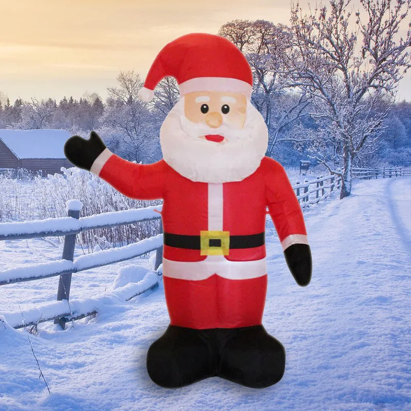 Christmas lights inflatable air mold 4FT Santa Claus holiday shopping mall decoration courtyard site layout 6FT