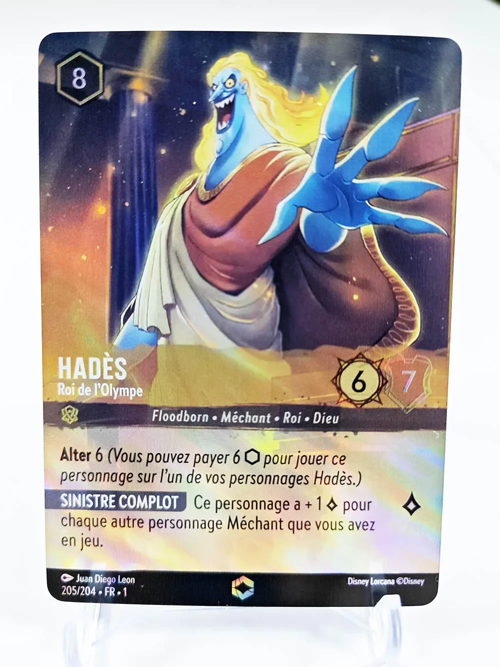 Disney Lorcana Proxy French/English/German Foil High Quality simba hades stitch tinker bell TCG Game Cards