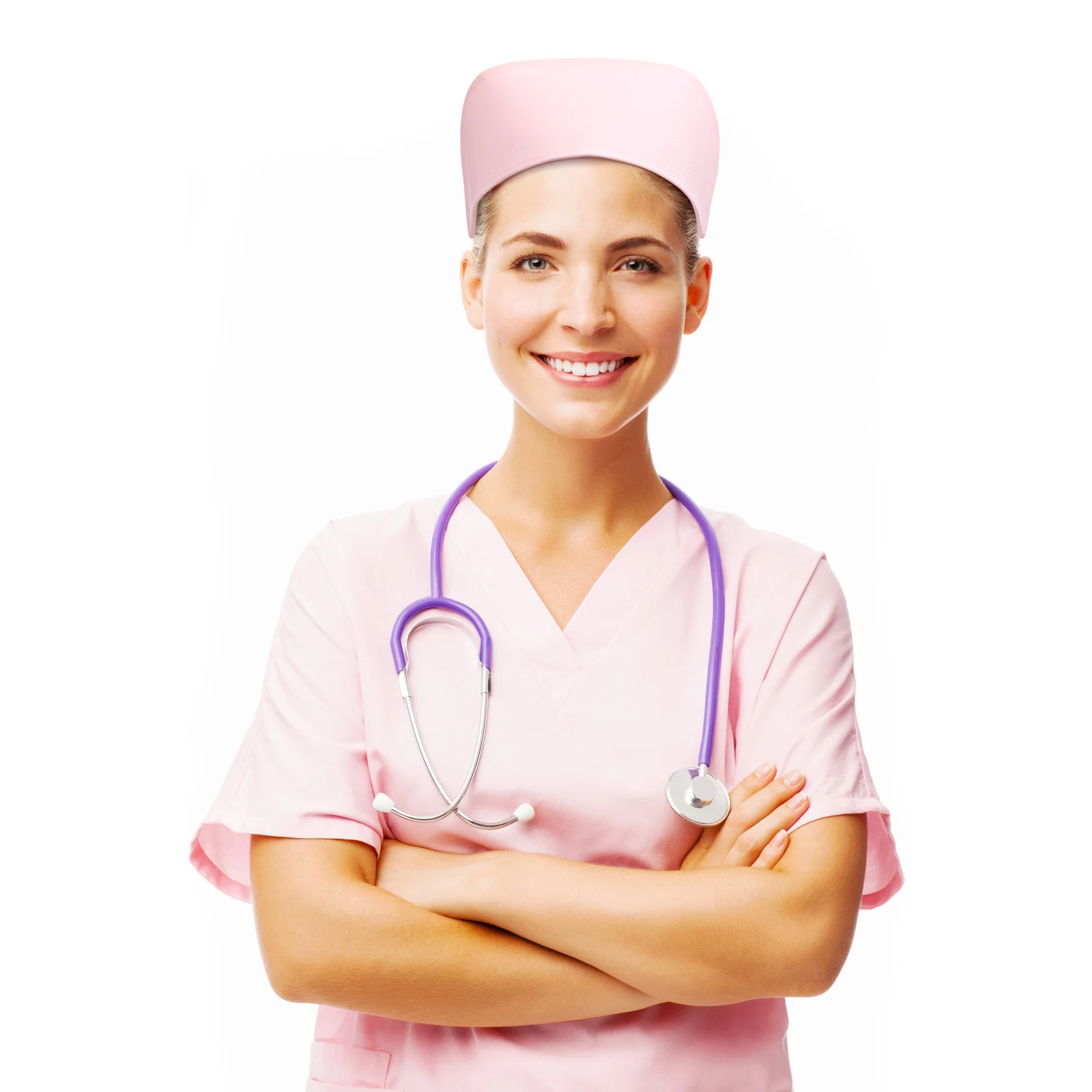 

Nurse Cap Durable Hat Dovetail Staff White Swallowtail Premium Cotton for Women