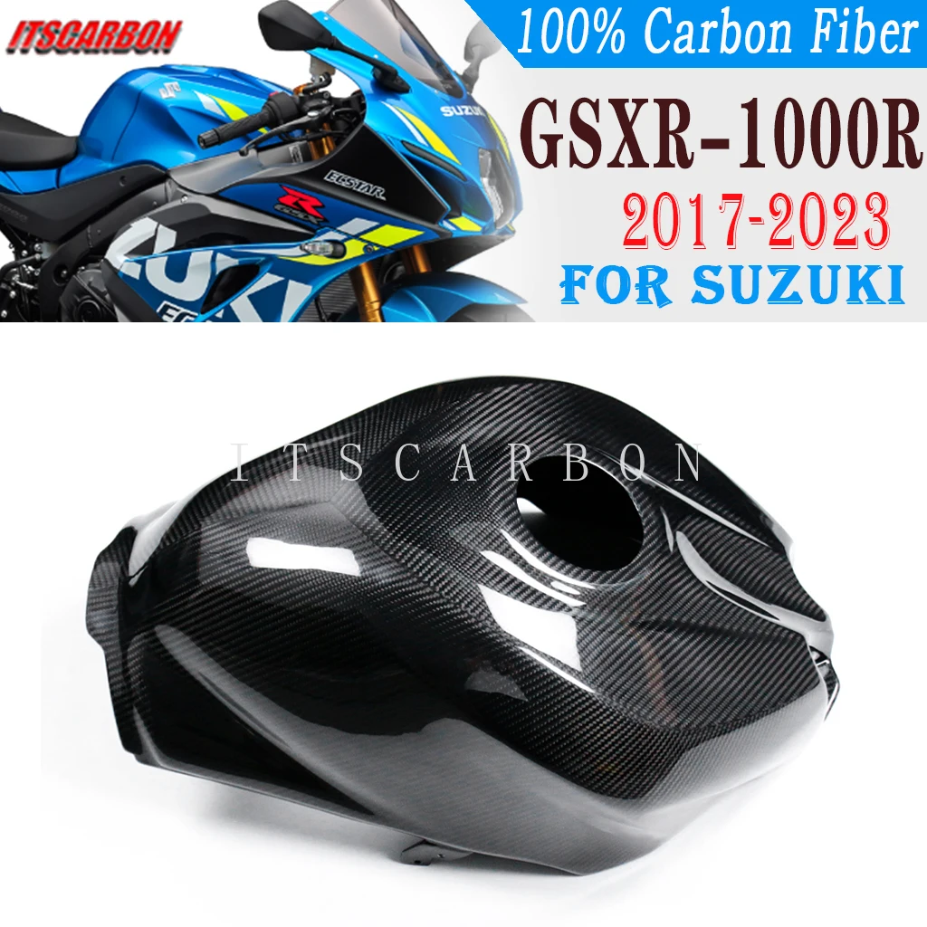 

2024 For SUZUKI GSXR1000R 2023 2022 2021 -2017 Real Dry 3K Carbon Fiber Motorcycle Accessories Full Tank Cover Fairing Kits