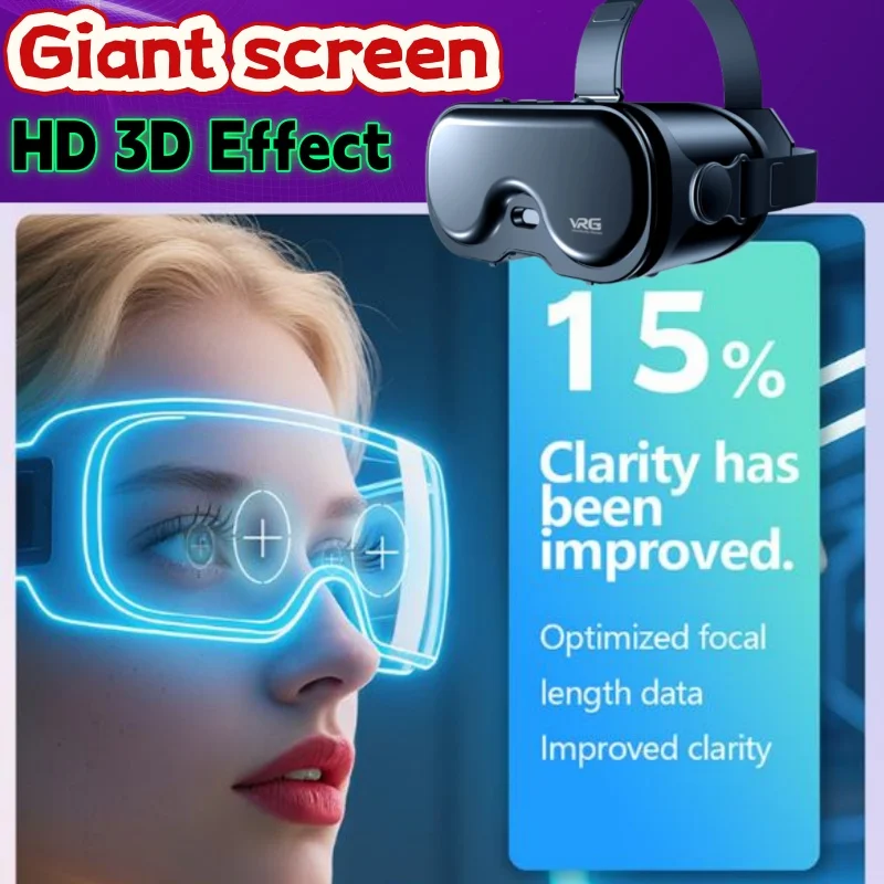الأصلي VRG Q8 VR الواقع الافتراضي VR نظارات صندوق جوجل كرتون سماعة VR خوذة نظارات ثلاثية الأبعاد للهواتف الذكية IOS أندرويد 5-7 "الهواتف الذكية