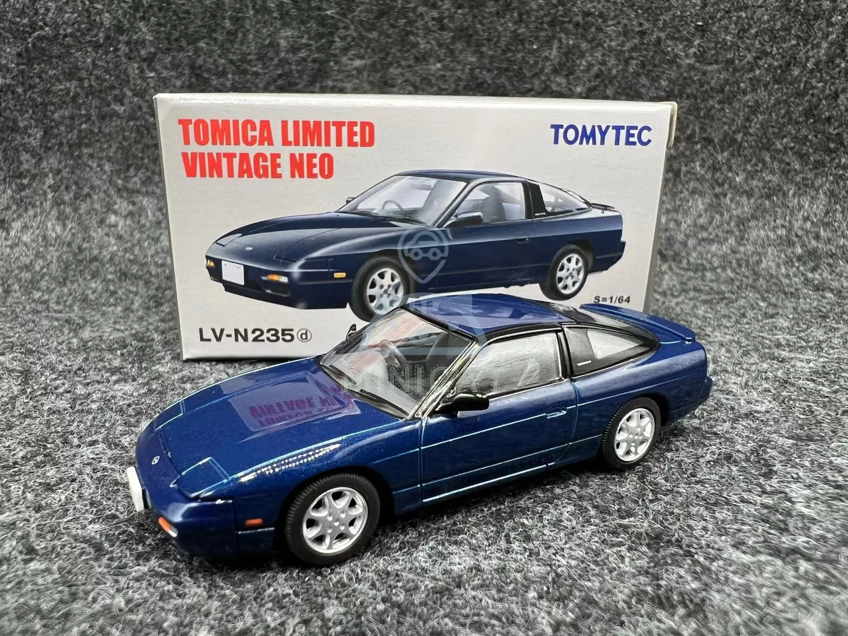 Tomytec TOMICA 1/64 TLV LV-N235D Nissan 180SX YPE Alloy car toy model collection gift ornaments