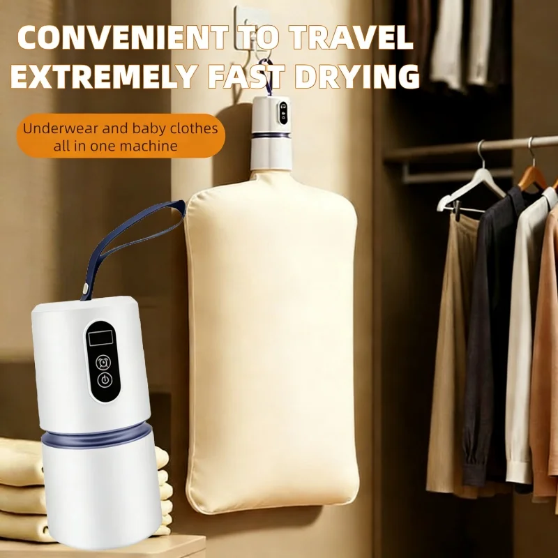 Foldable Clothes Dryer, Portable Electric Dryer, Travel Speed Drying Underwear, Baby Clothes Use Small Shoe Dryers Quiet