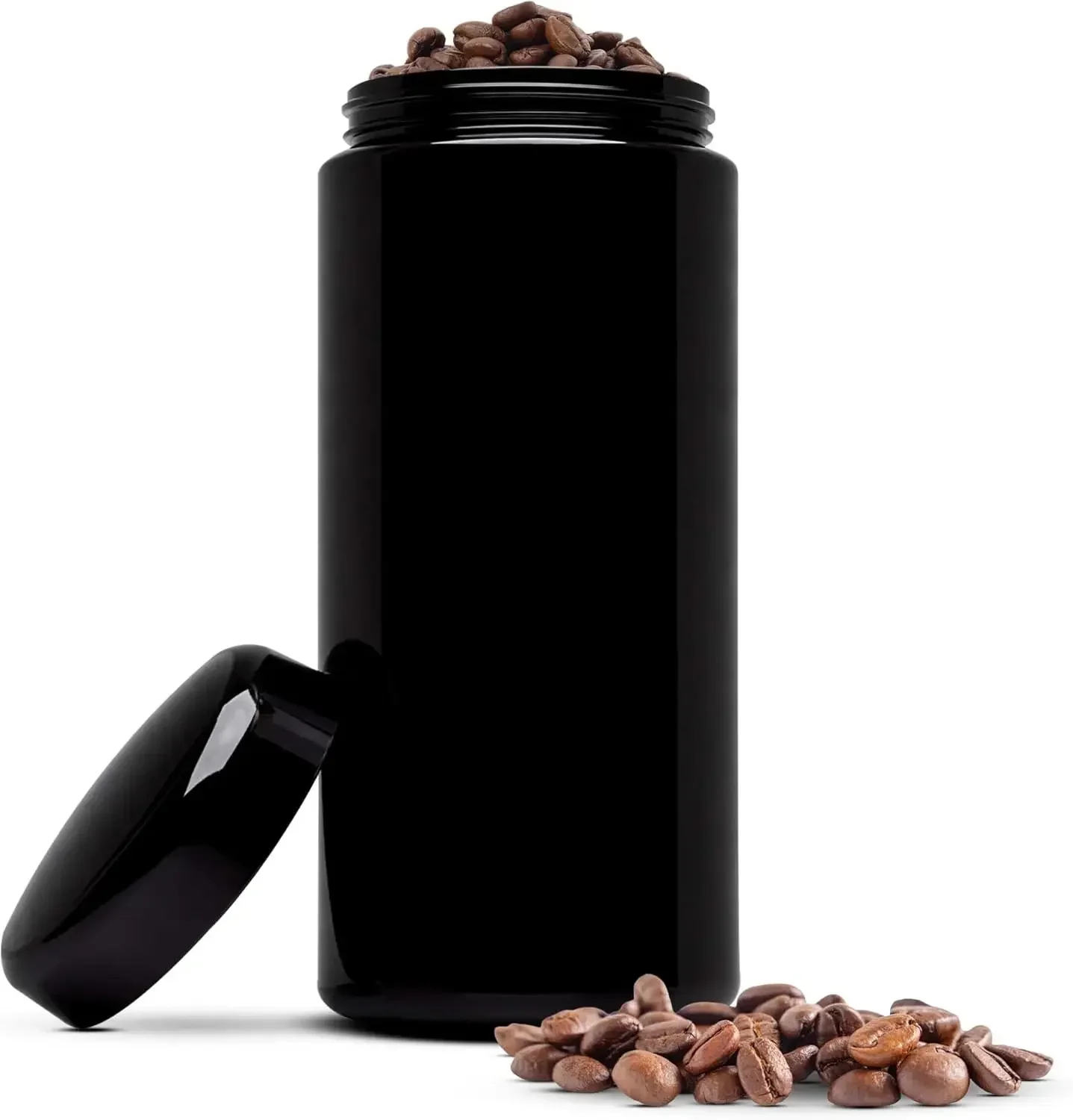

Airtight UV Glass Coffee Canister, 1L - Blocks Light, Keeps Beans Fresh, Antistatic