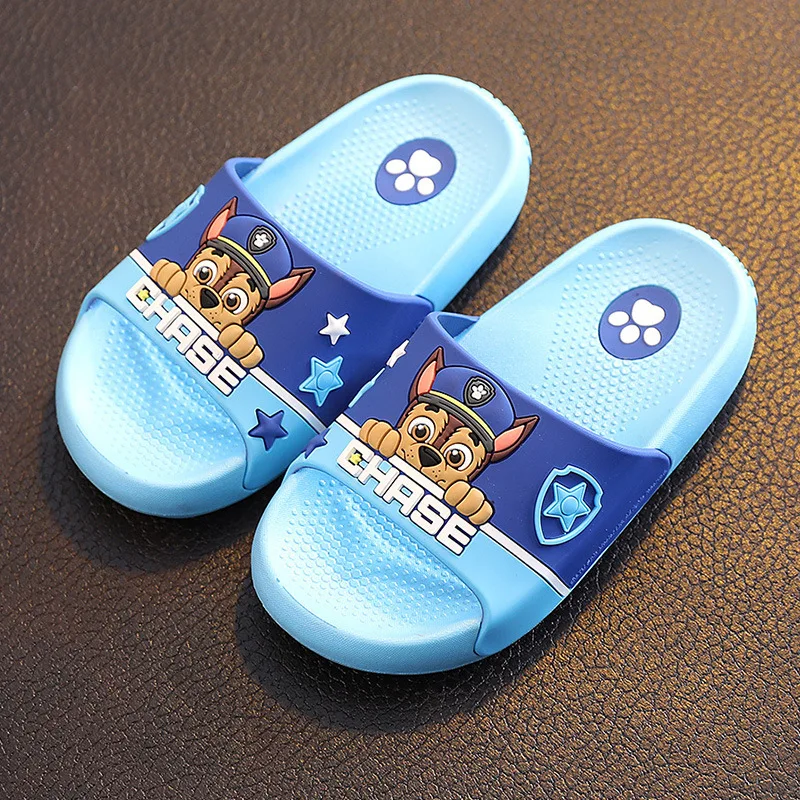 Paw Patrol pantofole per bambini ragazzi ragazze estate Indoor Household antiscivolo Baby Cartoon Anime chase sandali da spiaggia scarpe da casa per