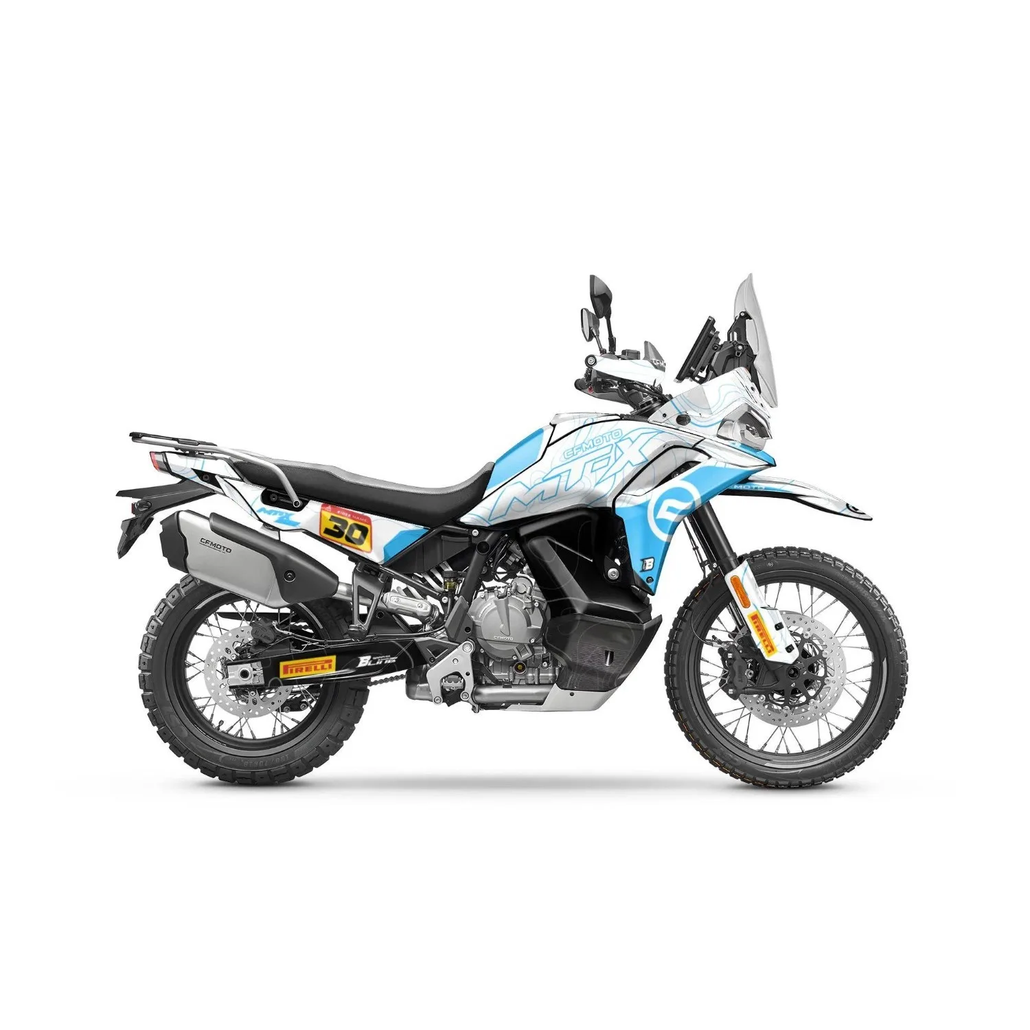 Motorcycle Body Fairing Sticker Decal Protective Street Bike Full Graphic Kit  For CFMOTO 800 MT-X 2025-2026 Design 4