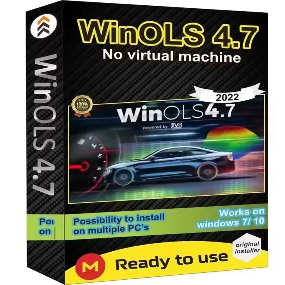 4 in 1 Winols 4.7 Full Activated +108GB Damos Windows 7 10 11 No virtual Multi-language +ECM TITANIUM 1.61 + IMMO SERVICE Tool