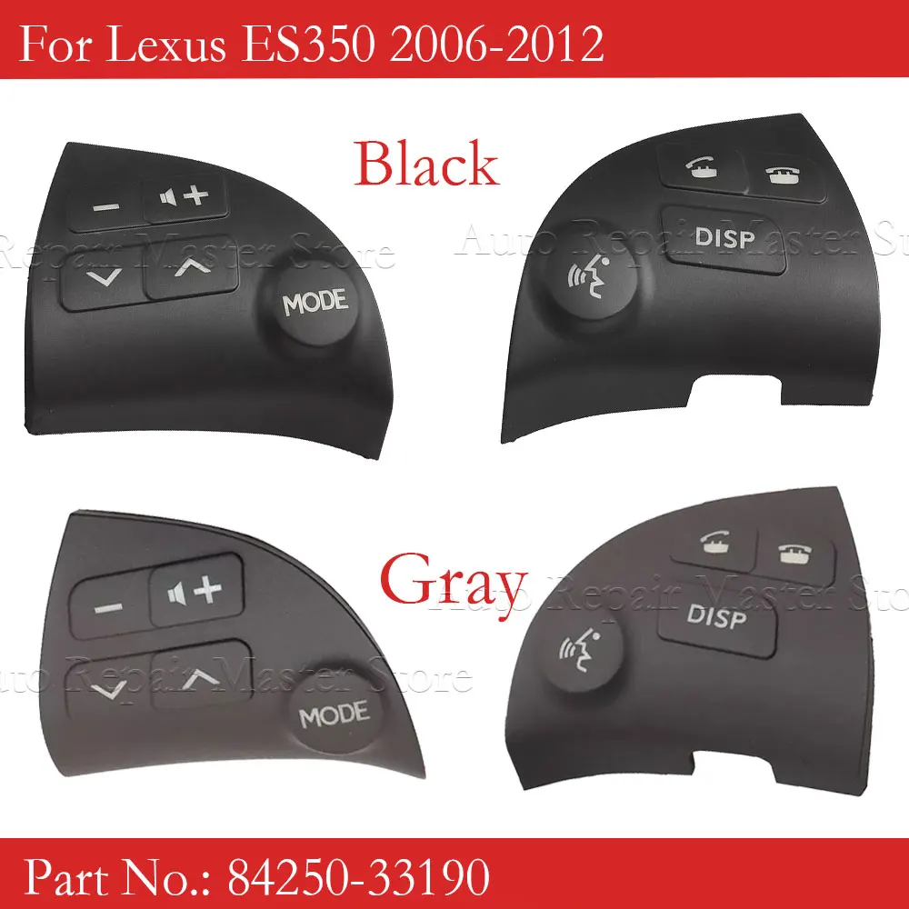 2PCS Multifunctional Bluetooth Speaker Button Switch 84250-33190 For Toyota Lexus ES350 Steering Wheel Button High allocation