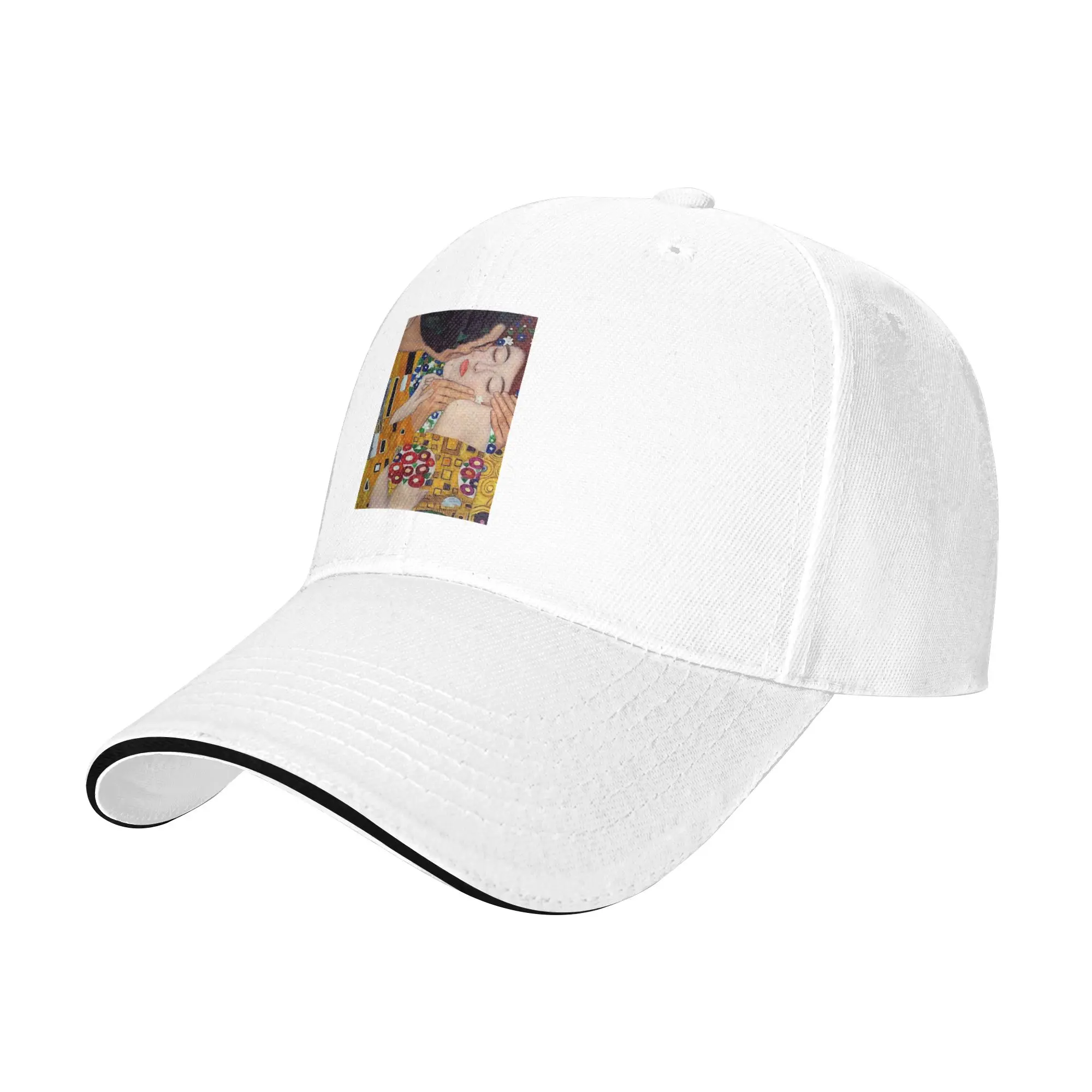 The Kiss By Gustav Klimt Cap Fashion Casual Baseball Caps Adjustable Hat Hip Hop Summer Unisex Baseball Hats Customizable