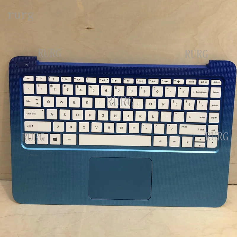R+  for HP Stream PC 13-C US Keyboard Touchpad Power Button Palmrest Top Cover Assembly