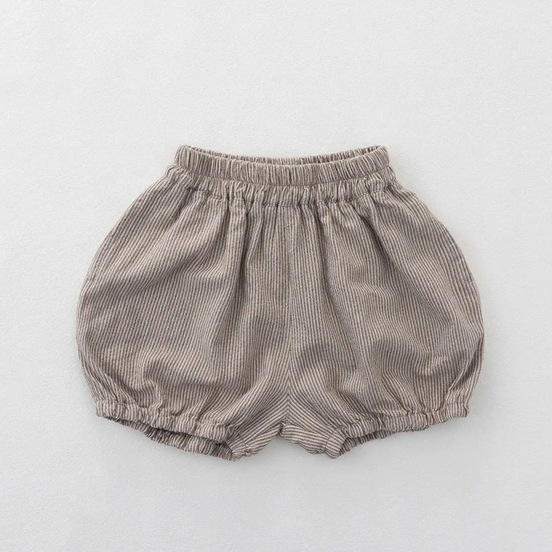 MILANCEL Sommer-Kindershorts 1-6T, lockere Kinder-Knickershorts, gestreifte Mädchen-Halbhosen, atmungsaktive Jungenhosen – Detail 8