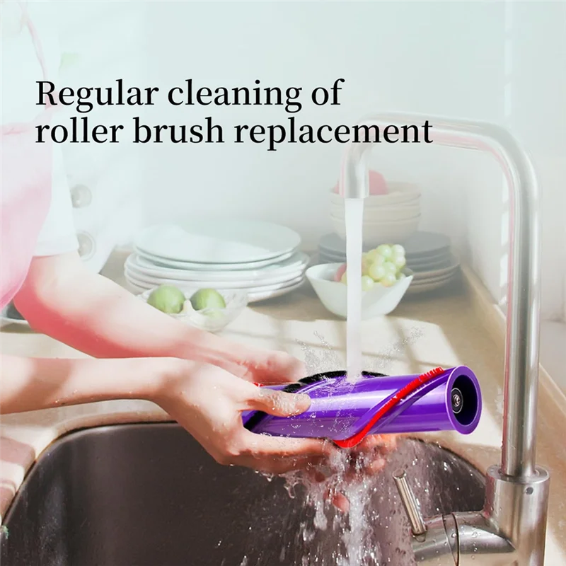 

Быстросъемная сменная чистящая головка Moterhead и комплект роликовых щеток, совместимый с пылесосами Dyson V7v8v10v11v1