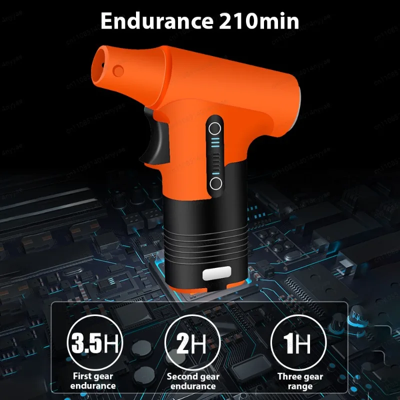 Mini Turbo Fan 130000RPM Electric Air Duster Rechargeable Blowing and Suction Dual-purpose Dust Removal Jet Dry Blower for Home