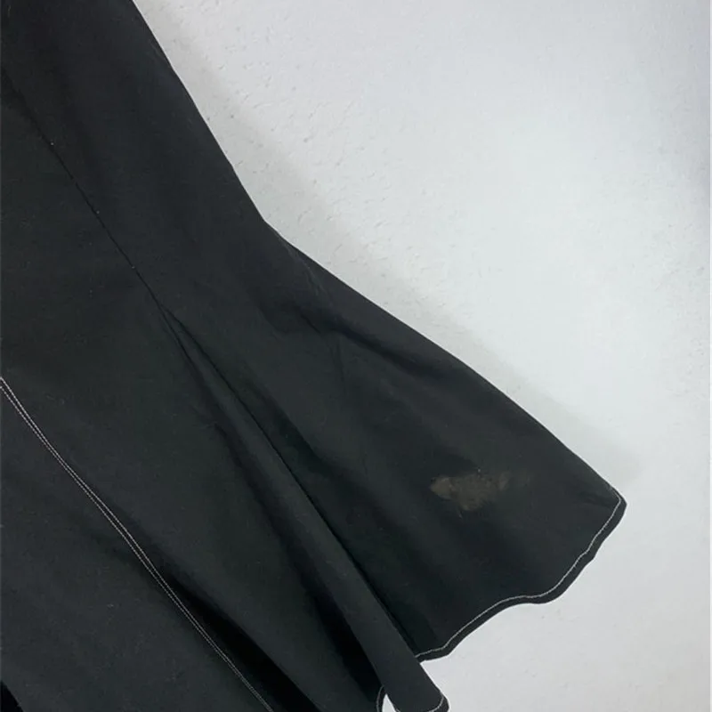 Retro japanische Sle Baumwolle f Rock knielang Midi Soft Girl Vintage künstlerischer Geschmack Gypsy Damenröcke Ci Pendeln