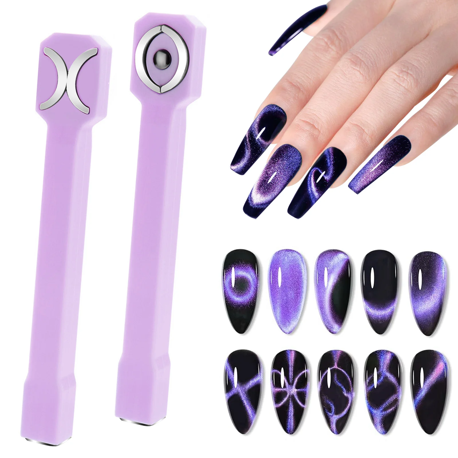 3-in-1-Nagelmagnet-Werkzeug, starker Katzenaugen-Magnet für Nägel, Gel-Nagellack, 3-in-1-Cateye-Magnetwerkzeug für Nagelkunst – Detail 2