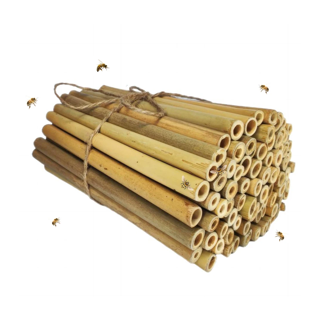 INature 100-Pack 6-Inch Natural Bamboo Tubes - Eco-Friendly Mason Bee House Refills | Bee Hotels, Pollinator Boxes | Bee hive