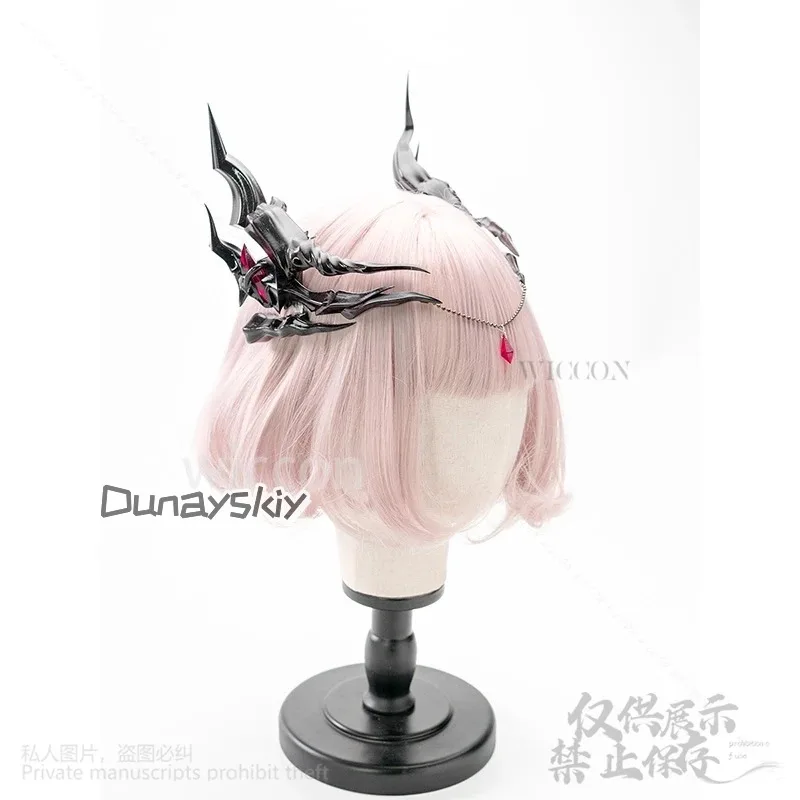 أنيمي لعبة الحب والمساحة العميقة تأثيري سيلوس البطلة ثلاثية الأبعاد قرون التنين أغطية الرأس أقراط مجوهرات اكسسوارات كوس مخصصة