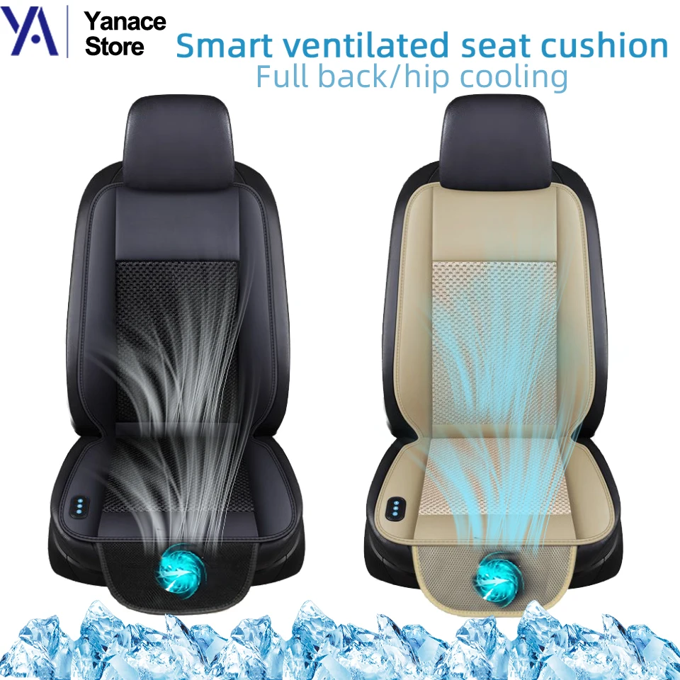 Universal Summer Car Seat Cover, Cooling Ventilated Seat Cushion Breathable Pad for Car, Office Chair & Gaming Chair, Chair Cush