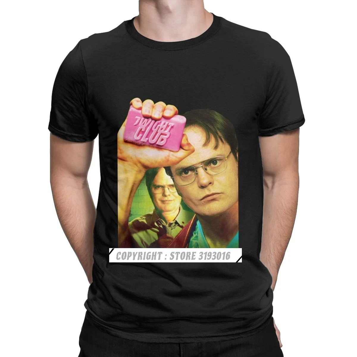 Dwight Club The Office Tshirt Men Tv Series Dwight Schrute Michael Big Size Mens Plain T Shirts Oversized