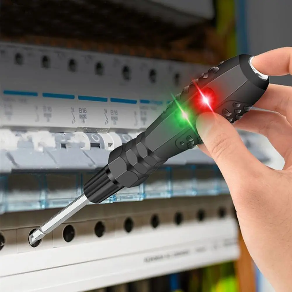 2 في 1 قلم اختبار كهربائي مع مؤشر ذكي التعريفي مفك متعدد الوظائف كلمة/قلم كاشف جهد متقاطع