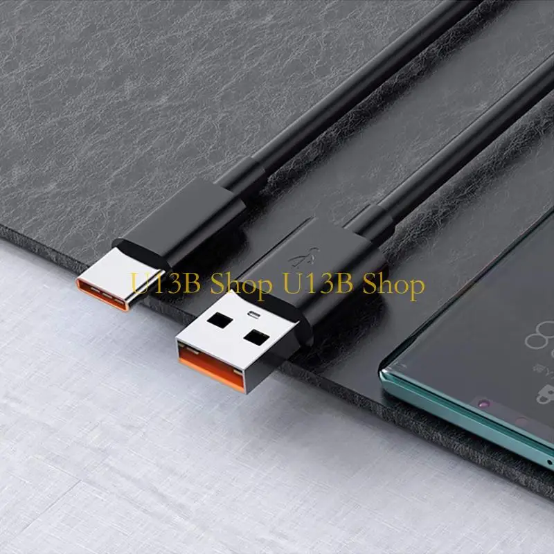U13B USB C Cable for Charge 4 Portable Audios Equipment Tangling Resistance Double Purpose Charging Data Cord Travel Friendly