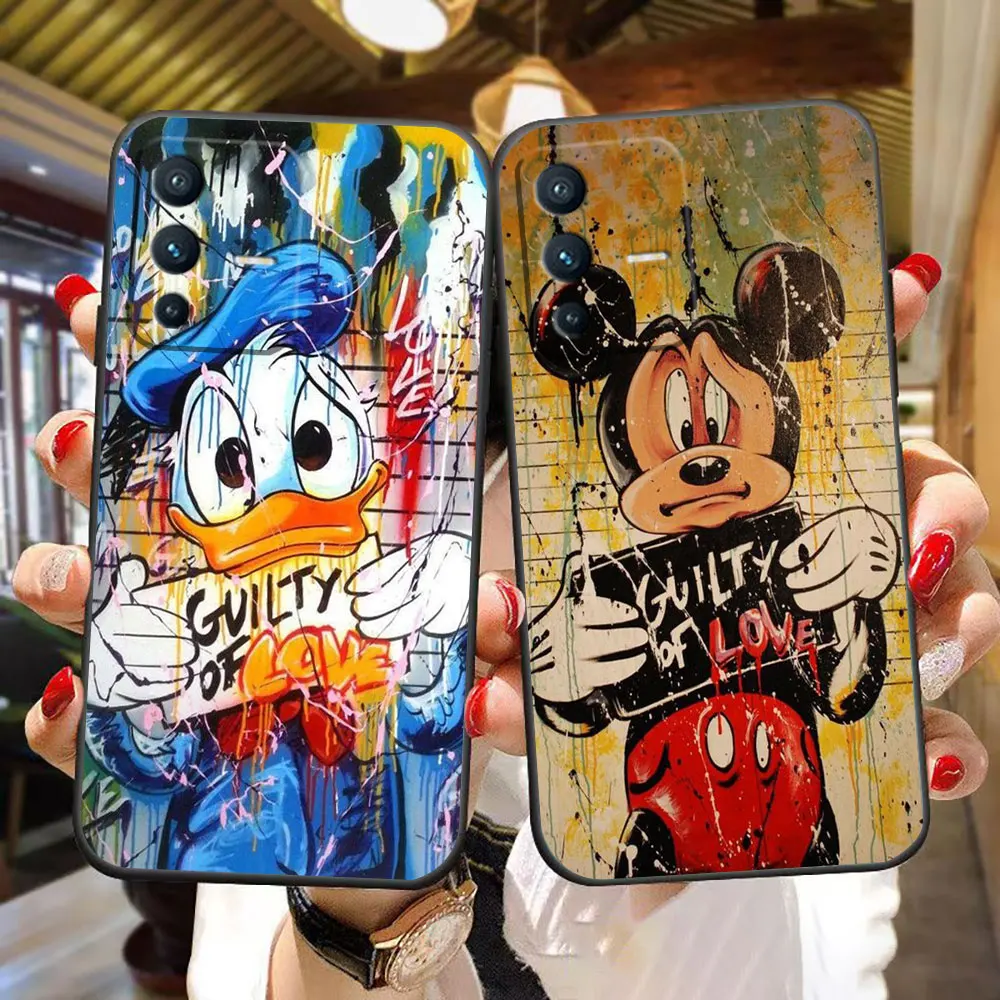 

Disney Mickey Donald Duck Phone Case For VIVO V30 V30E V29E V27 V27E V25 V23 V23E V21 V20 SE V19 S17 S16 S16 S1 Case Funda Shell