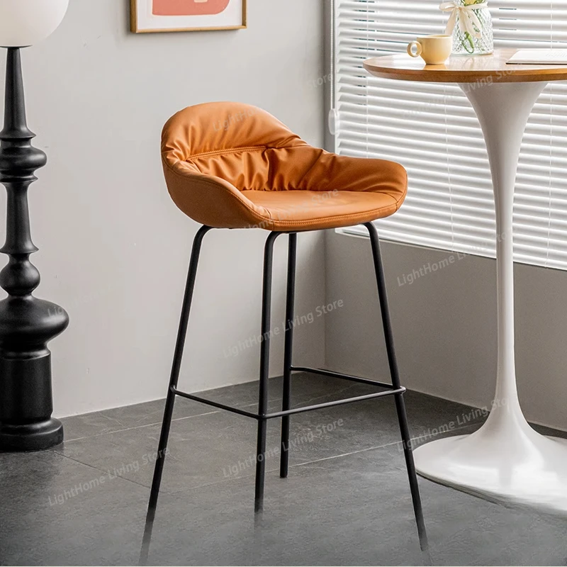 

Cushion Lounge Bar Chairs Stretch Waterproof Comfortable Black Bar Chairs Metal Barbershop Bancos Para Barra Luxury Furniture