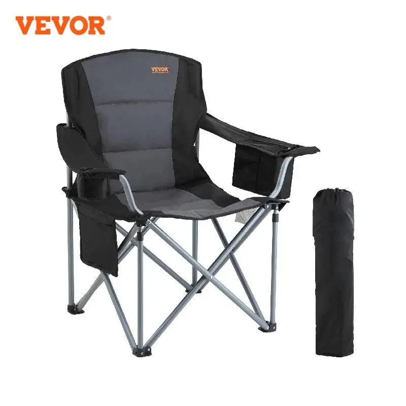 VEVOR Ultralight Folding Chair 350lbs High Load Outdoor Camping Chair Portable Beach Hiking Picnic Travel Seat Fishing Tool