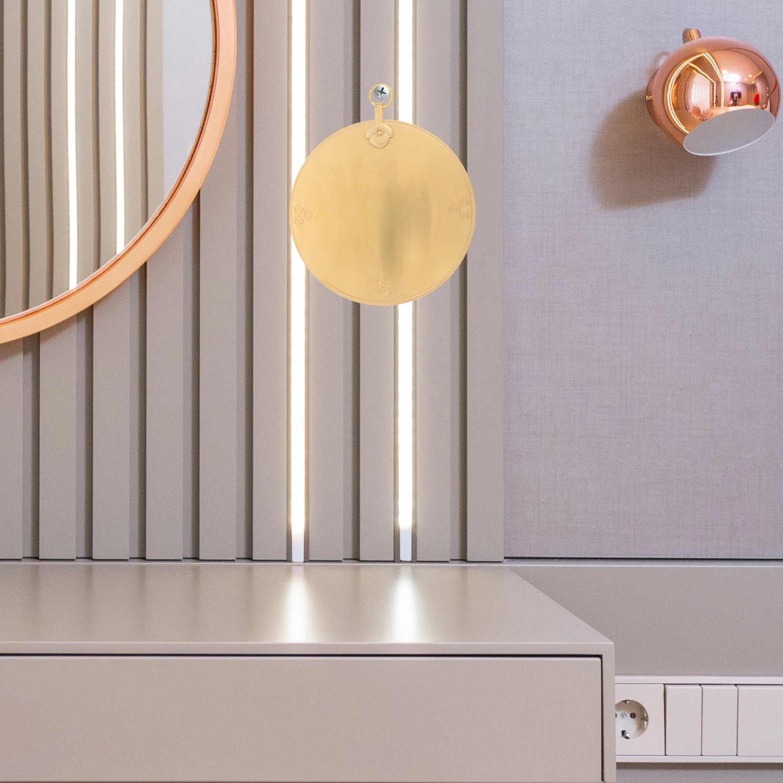 

Bronze Pendant Home Decoration Chinese Style Bagua Mirror Copper Craft Vanity Bathroom Symbol Health Wealth Decor Door