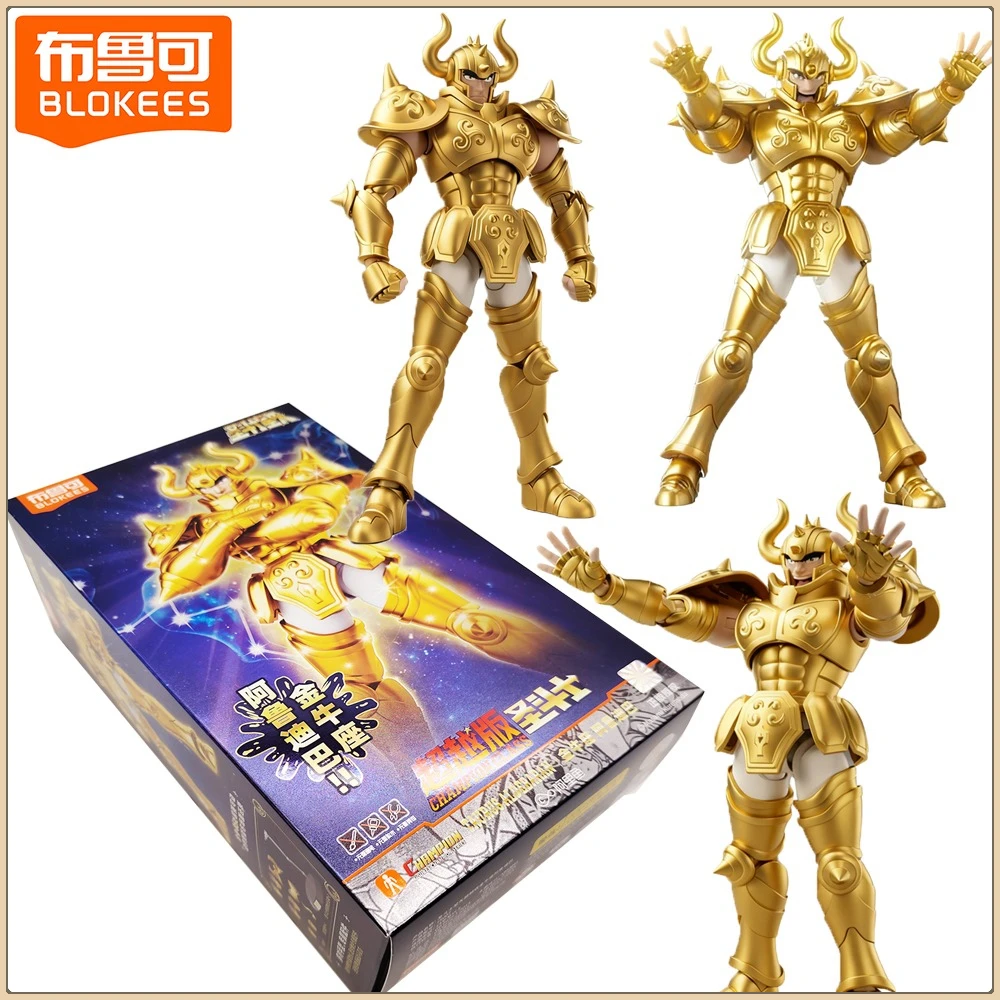 

Original Blokees Saint Seiya Champion Class Action Figures Cartoon Characters Collectible Assembly Model Toys Kids Holiday Gifts