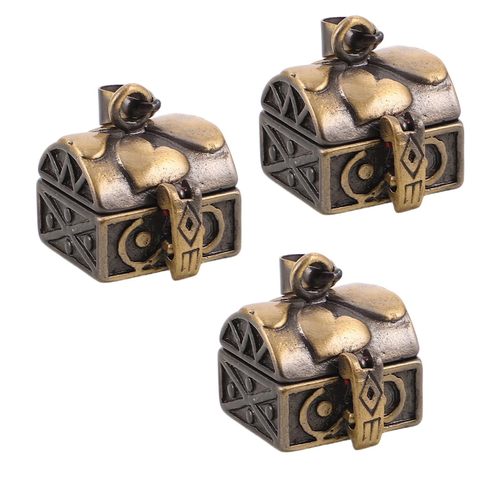 

3 шт. винтажный кулон, медная открывающаяся шкатулка с сокровищами, подвеска для ожерелья «сделай сам», изготовление ювелирных изделий, аксессуар для рукоделия