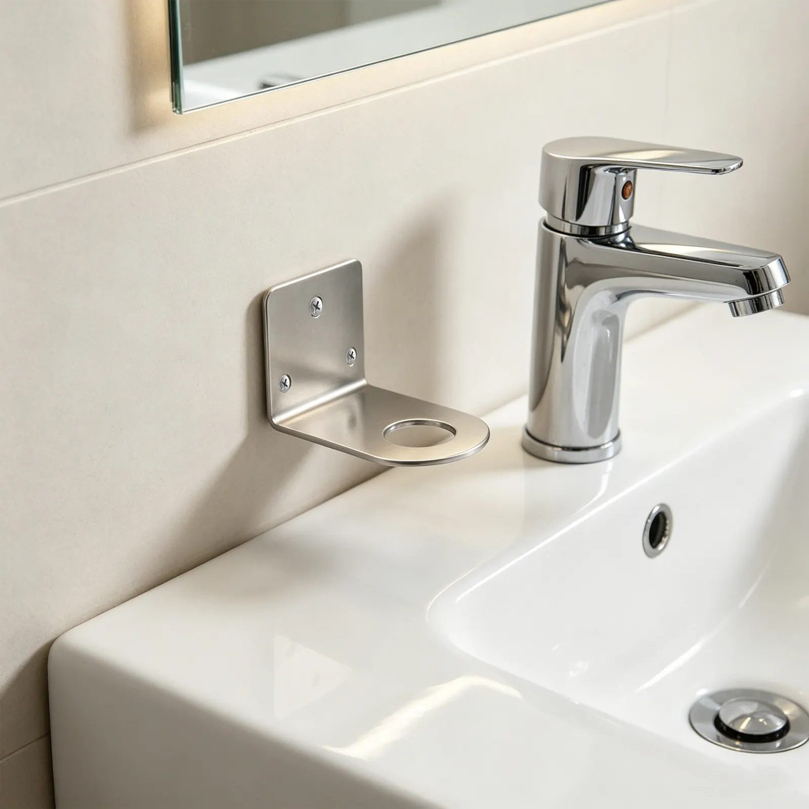 Right Angle Stainless Steel Faucet Wall Bracket Water Purifier Mounting Plate Faucet Holder Kitchen Filter Support Hardware