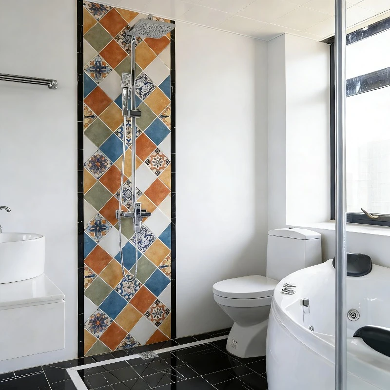 

Self-adhesive Wallpaper Kitchen Oil Resistant Wall Stickers Bathroom Tiles Renovation Wall And Stove Art Decoration