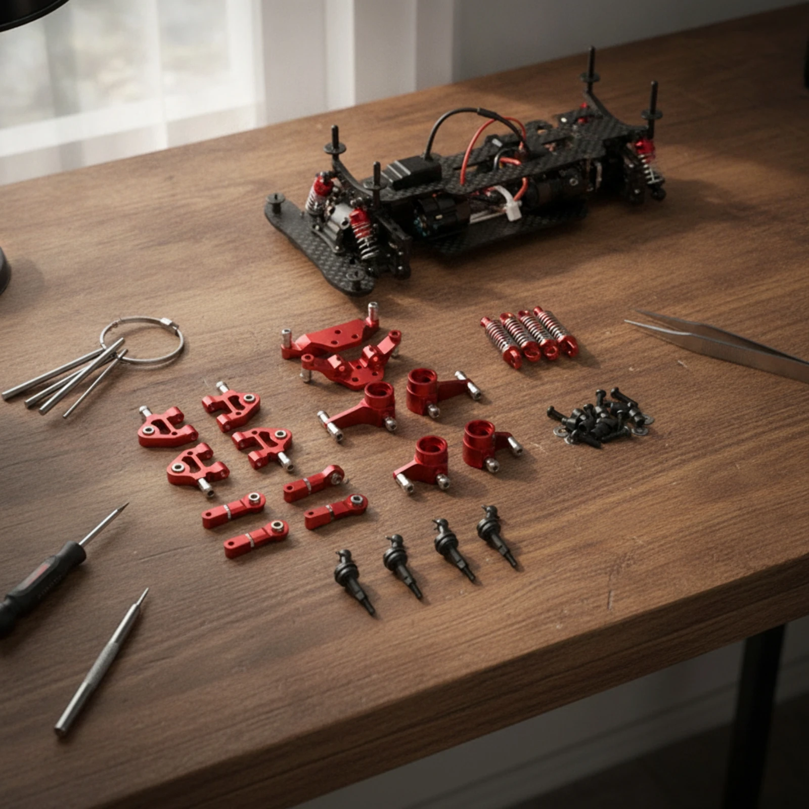 rc-car-shock-absorbing-system-kit-metal-steering-cup-kit-upgrade-parts-durable-hardware-easy-installation-for-hobbyists