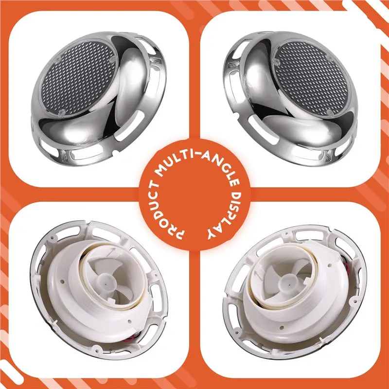 Exhaust Intake Fan Solar Powered Ventilator Caravan RV Boat Air Vent Silent Exhaust Ventilation Extractor-A54R