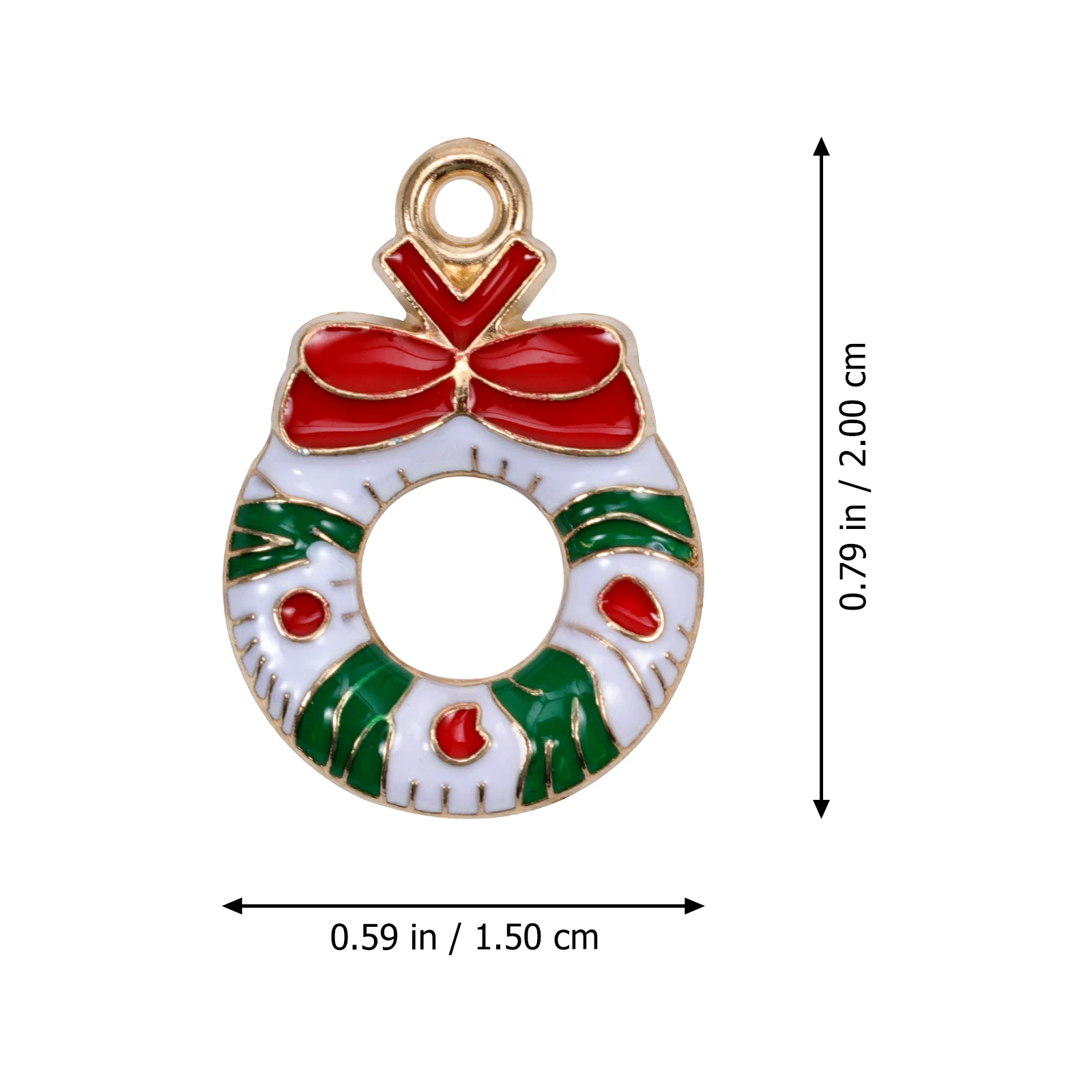 

50 Pcs Jewelry Enamel Christmas Ornament Pendant Bracelet Accessory Charms for Decorate Party Pendants DIY Earring Elements